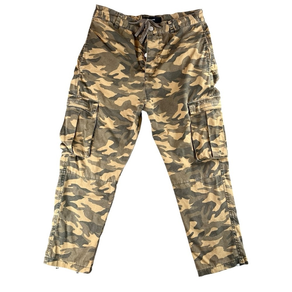 Stampd Men’s Camo Tract Utility Pants In Brown Tones Size 32